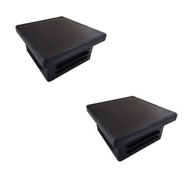 De vierkante Omheining Post Caps 4 van het Buisaluminium Zwarte Plastic Bovenkant“ 2“
