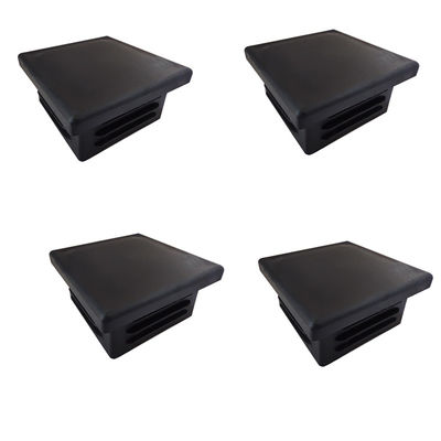 De vierkante Omheining Post Caps 4 van het Buisaluminium Zwarte Plastic Bovenkant“ 2“