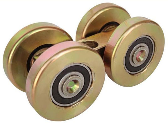 48mm Staal Geel Zink die Deurrol met Één Centraal Gatenblok vouwen