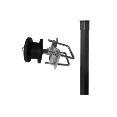Ronde en Vierkante Postomheining Black Nylon Roller 4 Gegalvaniseerde Duim