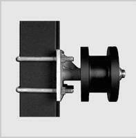 Nylon Rod Black Roller 4 Duim Gegalvaniseerde Rond en Vierkant