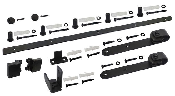 Dubbel Deurkabinet Mini Barn Door Hardware Kit 8ft 10ft Zwarte