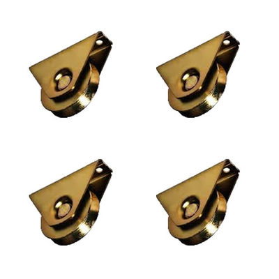 Wit Glijdend de Poortwiel van het Zink Gouden Zink voor Schuifdeuren in Messing
