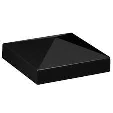 Zwarte Matte Finish Powder Pyramid Post-Kappen voor Houten Postomheining