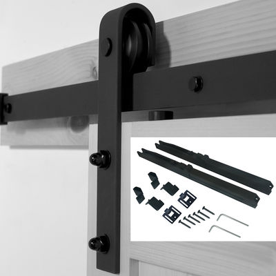 De glijdende Zachte Dichte Hardware Kit Black van de Riem Rolling Staldeur